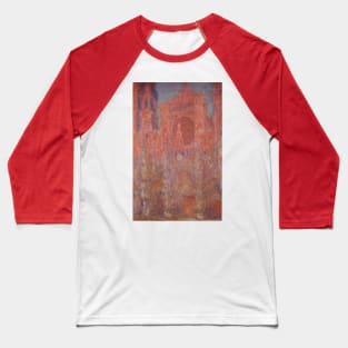 Rouen Cathedral by Claude Monet Baseball T-Shirt